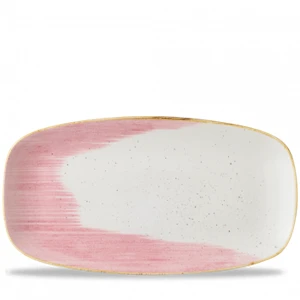 Stonecast Accents Petal Pink Chefs Oblong Plate 13.875 X 7.375inch 3 Stonecast Accents Petal Pink Chefs Oblong Plate 13.875 X 7.375inch
