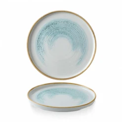 Homespun Accents Aquamarine Walled Plate 8.67inch