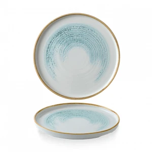 Homespun Accents Aquamarine Walled Plate 8.67inch 3 Homespun Accents Aquamarine Walled Plate 8.67inch