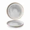 Homespun Accents Jasper Grey Walled Plate 8.67inch 1 Homespun Accents Jasper Grey Walled Plate 8.67inch -Churchill China 196809
