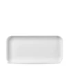 Alchemy Abstract White Deep Oblong Tray 10.375inch X 5.125inch / 26.3 X 13cm