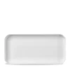 Alchemy Abstract White Deep Oblong Tray 11.75inch X 5.75inch / 30 X 14.5cm -Churchill China 203561