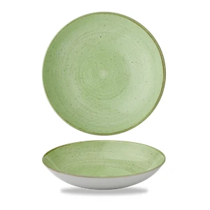 Stonecast Sage Green Coupe Bowl 9.75inch / 24.8cm 3 Stonecast Sage Green Coupe Bowl 9.75inch / 24.8cm