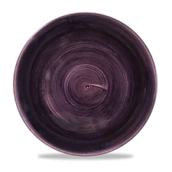 Stonecast Patina Deep Purple Coupe Plate 11.25inch / 28.8cm