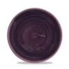 Stonecast Patina Deep Purple Coupe Plate 8.66inch / 21.7cm 2 Stonecast Patina Deep Purple Coupe Plate 8.66inch / 21.7cm -Churchill China 203747
