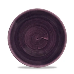 Stonecast Patina Deep Purple Coupe Plate 8.66inch / 21.7cm