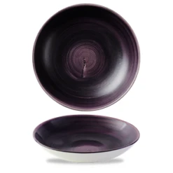 Stonecast Patina Deep Purple Coupe Bowl 9.75inch / 24.8cm