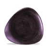 Stonecast Patina Deep Purple Triangle Plate 9inch / 22.9cm 1 Stonecast Patina Deep Purple Triangle Plate 9inch / 22.9cm -Churchill China 203769