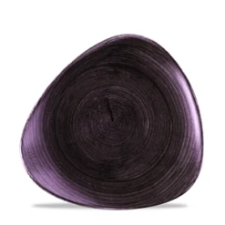Stonecast Patina Deep Purple Triangle Plate 9inch / 22.9cm