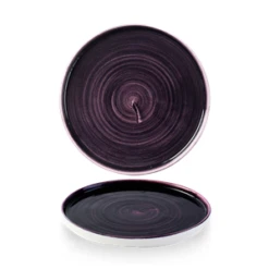 Stonecast Patina Deep Purple Walled Plate 21cm