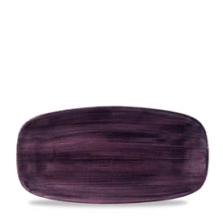 Stonecast Patina Deep Purple Chefs` Oblong Plate No.3 11.75inch X 6inch / 29.8 X 15.3cm