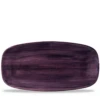 Stonecast Patina Deep Purple Chefs` Oblong Plate No.4 13.875inch X 7.375inch / 35.5 X 18.9cm -Churchill China 203799
