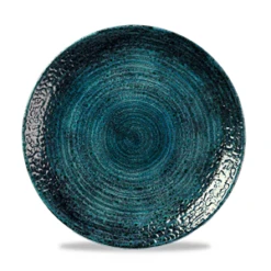Homespun Chroma Blue Coupe Plate 10.25inch / 26cm