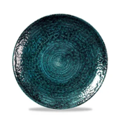 Homespun Chroma Blue Coupe Plate 8.66inch / 21.7cm