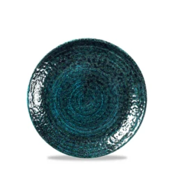 Homespun Chroma Blue Coupe Plate 6.50inch / 16.5cm