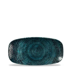 Homespun Chroma Blue Chefs` Oblong Plate No.1 7.8inch X 4.75inch / 20 X 12.1cm