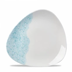 Vintage Prints Med Tiles Aquamarine Triangle Plate 10.50inch / 26.5cm