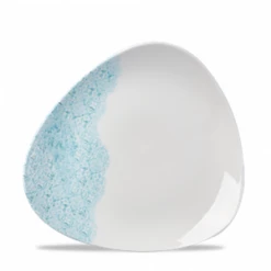 Vintage Prints Med Tiles Aquamarine Triangle Plate 9inch / 22.9cm