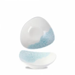 Vintage Prints Med Tiles Aquamarine Triangle Bowl 9.25inch / 23.5cm