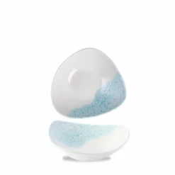 Vintage Prints Med Tiles Aquamarine Triangle Bowl 7.25inch / 18.5cm