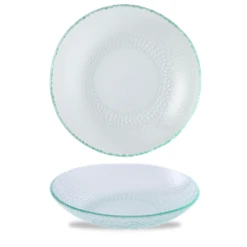 Isla Glass Clear Organic Glass Bowl 6.50inch / 17cm