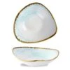Homespun Accents Aquamarine Triangle Bowl 7.25inch 370ml 13oz / 18.5cm 1 Homespun Accents Aquamarine Triangle Bowl 7.25inch 370ml 13oz / 18.5cm -Churchill China 204457