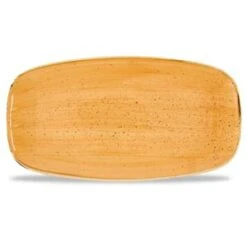 Stonecast Tangerine Chefs` Oblong Plate 13.875inch X 7.375inch / 35.5 X 18.9cm