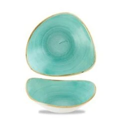 Stonecast Mint Triangle Bowl 9.25inch / 23.5cm
