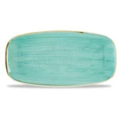 Stonecast Mint Chefs` Oblong Plate 11.75inch X 6inch / 29.8 X 15.3cm