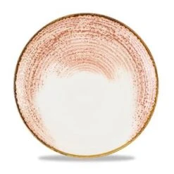 Studio Prints Homespun Accents Coral Coupe Plate 11.25inch / 28.8cm