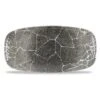 Studio Prints Kintsugi Reverse Quartz Black Chefs` Oblong Plate 11.75inch X 6inch / 29.8 X 15.3cm 1 Studio Prints Kintsugi Reverse Quartz Black Chefs` Oblong Plate 11.75inch X 6inch / 29.8 X 15.3cm -Churchill China 207782