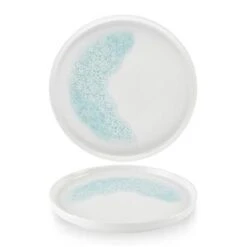 Vintage Prints Med Tiles Aquamarine Chefs` Walled Plate 10.25inch / 26cm