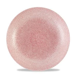 Studio Prints Raku Rose Quartz Pink Couple Plate 10.25inch / 26cm 3 Studio Prints Raku Rose Quartz Pink Couple Plate 10.25inch / 26cm