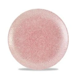 Studio Prints Raku Rose Quartz Pink Couple Plate 8.66inch / 21.7cm