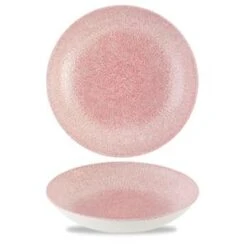 Studio Prints Raku Rose Quartz Pink Coupe Bowl 9.75inch / 24.8cm