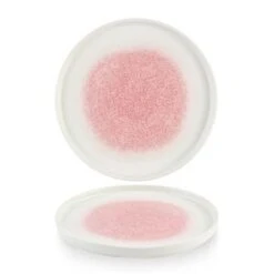 Studio Prints Raku Rose Quartz Pink Chefs` Walled Plate 10.25inch / 26cm