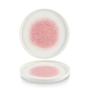 Studio Prints Raku Rose Quartz Pink Chefs` Walled Plate 8.25inch / 21cm 3 Studio Prints Raku Rose Quartz Pink Chefs` Walled Plate 8.25inch / 21cm