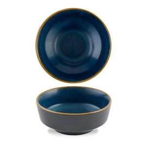 Nourish Tokyo Blue Kochi Shallow Bowl 9oz / 260ml 3 Nourish Tokyo Blue Kochi Shallow Bowl 9oz / 260ml