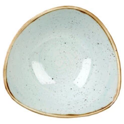 Churchill Stonecast Duck Egg Triangular Bowl 6" / 15.3cm