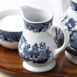 Churchill Vintage Print Blue Willow Georgian Sandringham Jug 5oz / 140ml